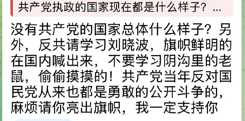 没有业绩的网警大哥急眼了，不仅要求在国内，还要求公开😅你是真不把地下党白区党当自己人是吧