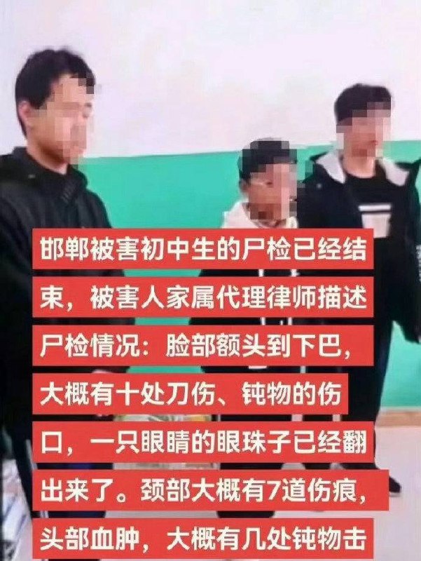 初中生杀害同学埋尸案细节