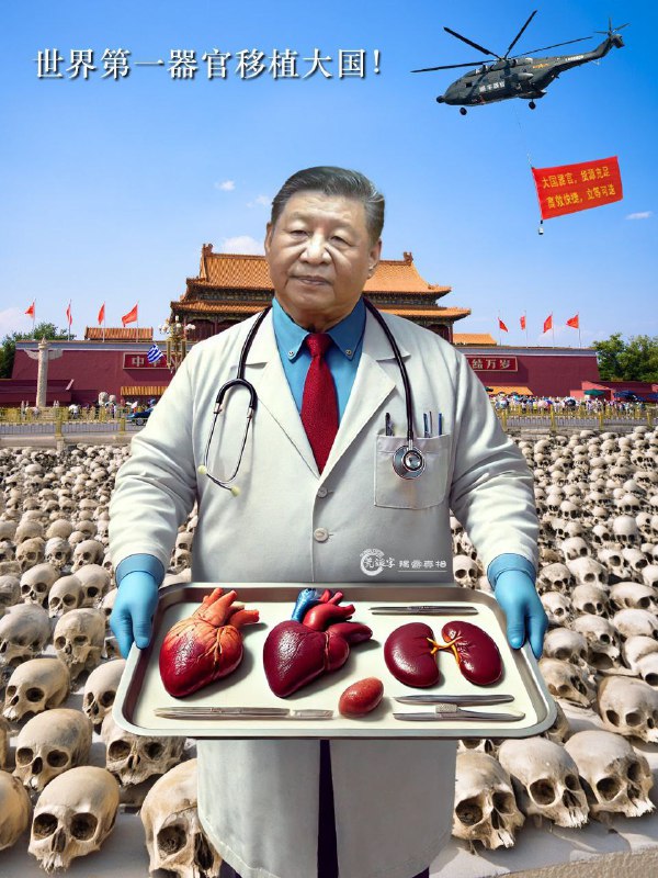 两脚羊们，颤抖吧，14亿器官随便活摘，这下真成万岁爷了