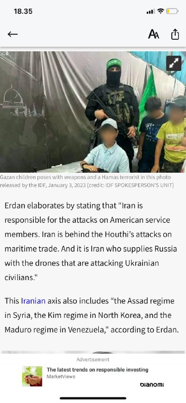 #俄罗斯🇷🇺加深与全球“邪恶轴心以色列🇮🇱指控联合国🇺🇳伊朗🇮🇷通过其代理团体哈马斯、真主党和胡塞武装的袭击，增加了对以色列🇮🇱的军事活动，德黑德黑兰和莫斯科之间的关系日益密切