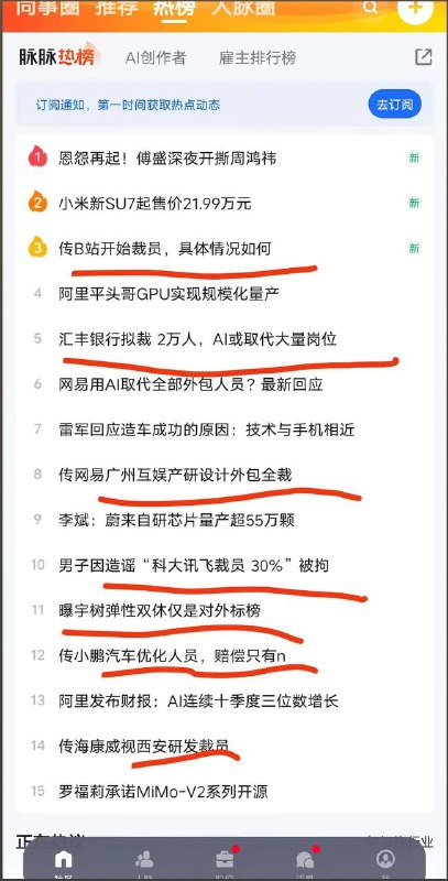 3月20日，脉脉前15热搜