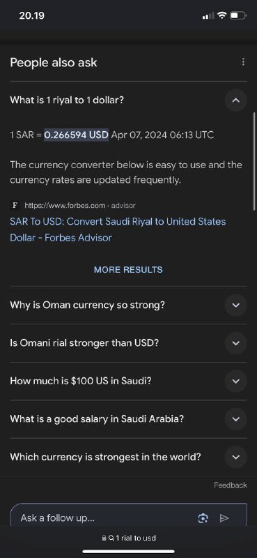 #伊朗🇮🇷里亚尔崩溃，“价值损失30%伊朗货币崩溃，全国范围内爆发抗议活动随着政权权衡对以色列🇮🇱的袭击，伊朗的民众骚乱日益加剧福布斯