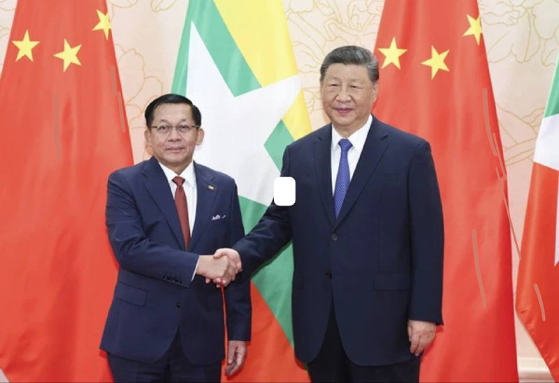 中国 国家主席习近平 会见 缅甸 代总统敏昂莱2025年8月30日下午，国家主席习近平在天津迎宾馆会见来华出席2025年上海合作组织峰会和纪念中国人民抗日战争暨世界反法西斯战争胜利80周年活动的缅甸代总统敏昂莱习近平指出，缅甸是世界反法西斯战争东方战场的组成部分，是上海合作组织重要对话伙伴