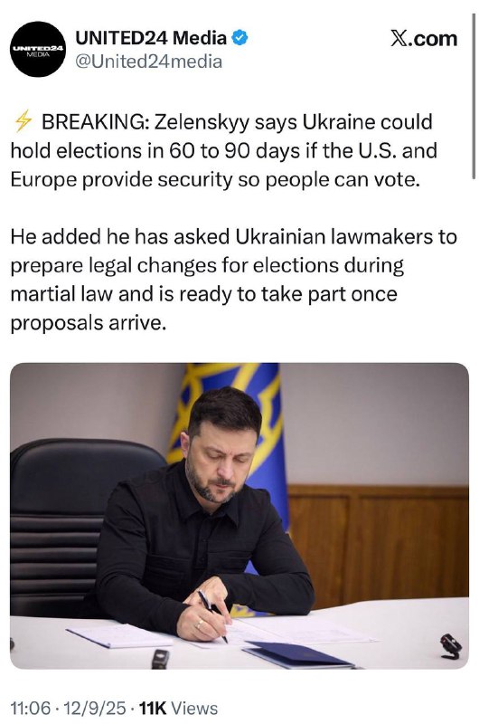 #川普 给 #乌克兰 最新的压力是迫使大选