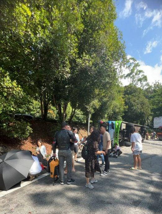 6月29日上午11点马来西亚云顶高原旅巴翻覆两名中国旅客罹难