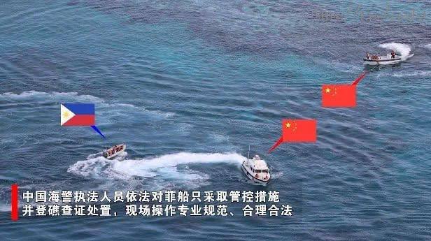 中菲南海再生摩擦！双方船只在铁线礁再度擦碰中国海警12日表示，菲律宾3002、3003号公务船未经中国政府允许，非法闯入中国南沙群岛铁线礁附近海域
