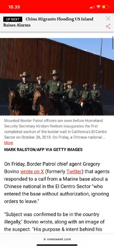 #中国🇨🇳偷渡者被发现在🇺🇸加州军事基地一名中国🇨🇳国民在🇺🇸加利福尼亚州的海军陆战队基地被捕引发了许多问题