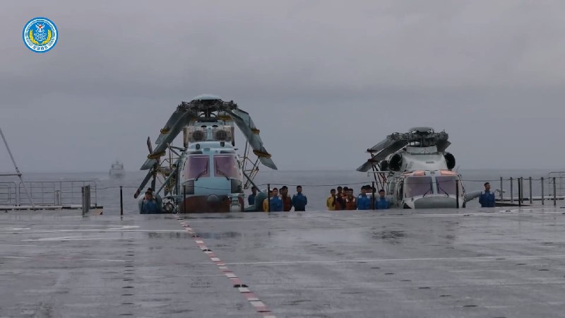 075 055 两攻编队，Z-20J 首次亮相台海演练075 055 两攻编队，Z-20J 首次亮相台海演练