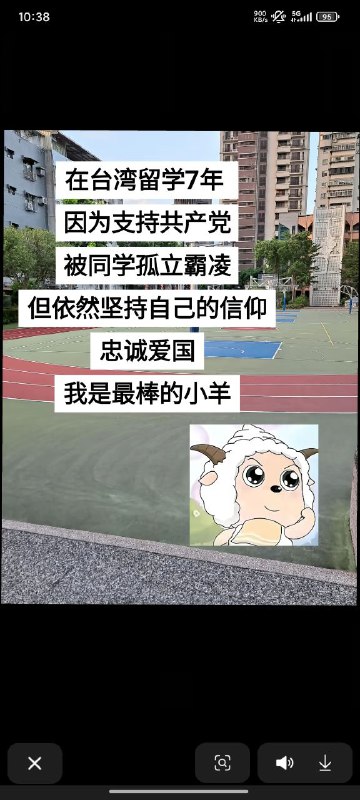 那你还在台湾留学干嘛，滚回去爱党爱国啊