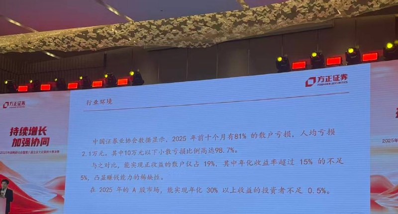上证指数10年新高，逾八成散户亏损，10万元以下小散亏损比例98.7%
