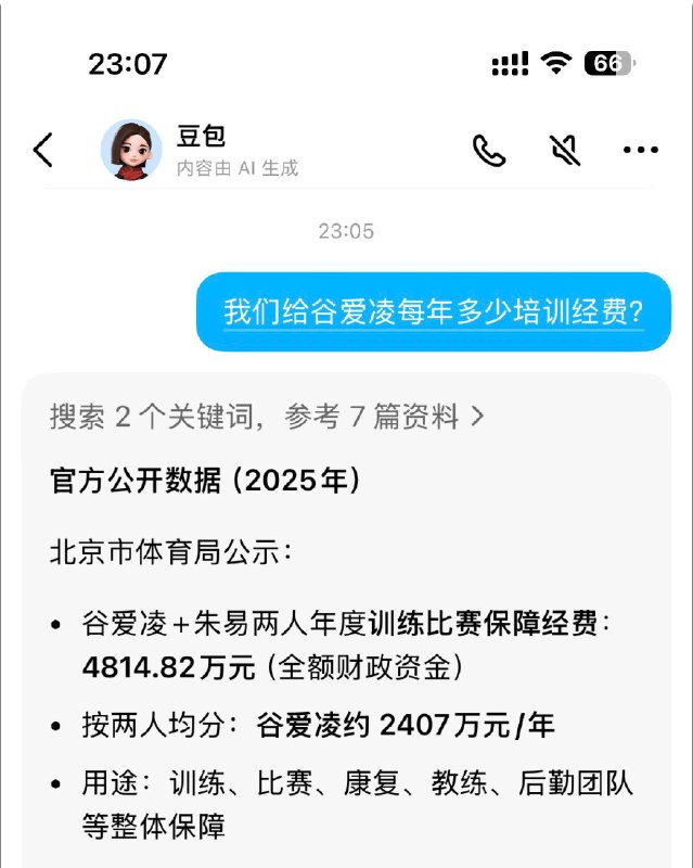 中国每年给谷爱凌多少培训经费？中国每年给谷爱凌多少培训经费？