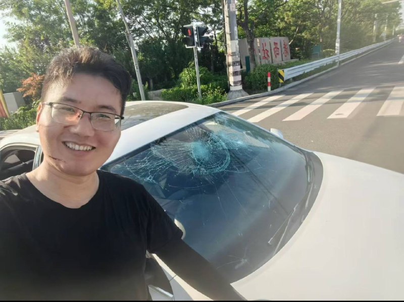 7.30山西晋中 #骑行 事故 人没事7.30山西晋中 #骑行 事故 人没事